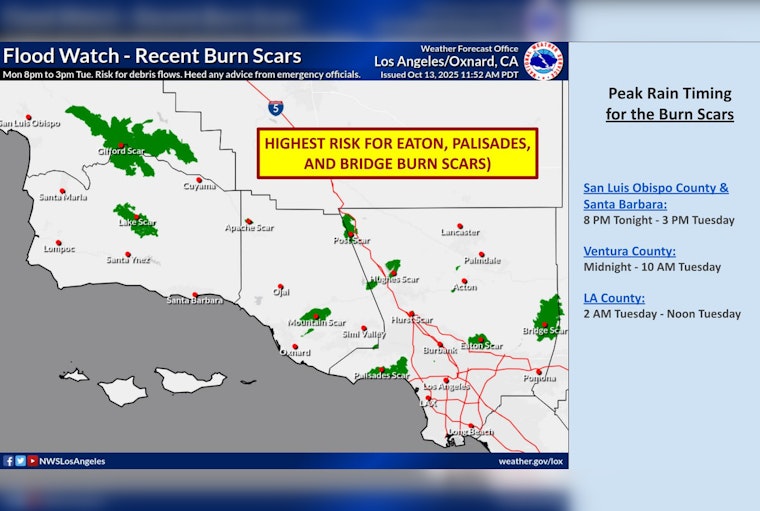 Los Angeles Battling Flash Floods and Severe Weather, NWS Issues Flood Watch and Thunderstorm Warnings