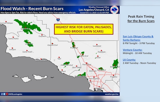 Los Angeles Battling Flash Floods and Severe Weather, NWS Issues Flood Watch and Thunderstorm Warnings