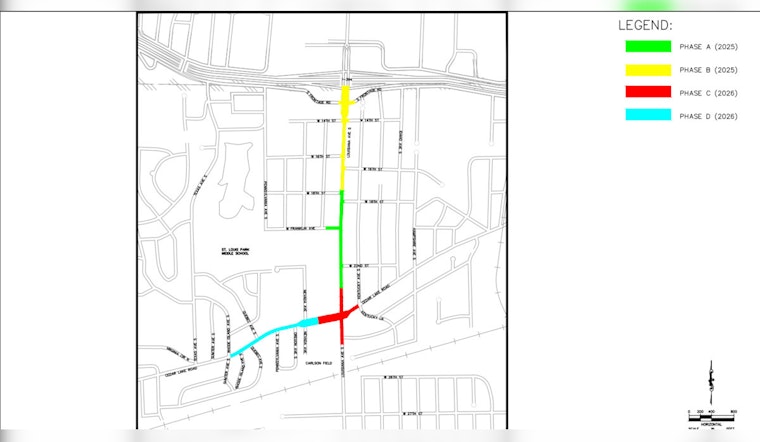 Major Roadway Construction Underway on Louisiana Avenue in St. Louis Park, Detours in Effect Until November 2025