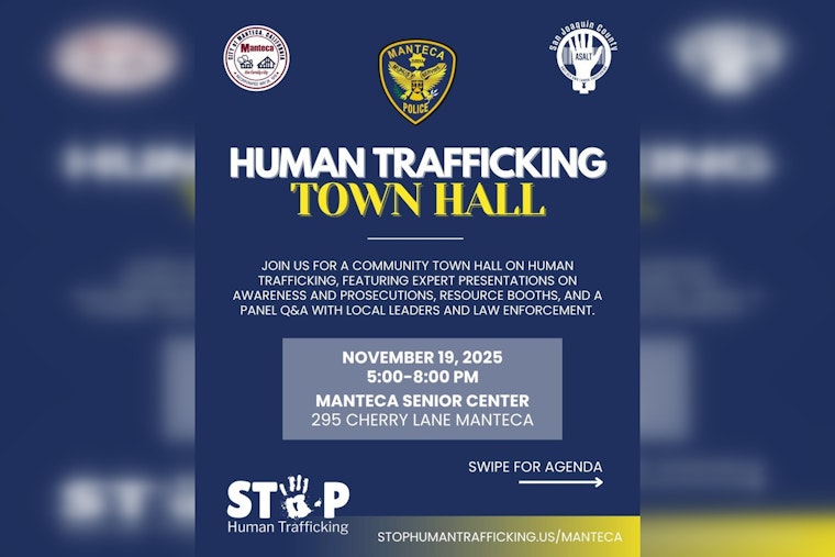 Manteca Police Department Hosts Town Hall to Combat Human Trafficking