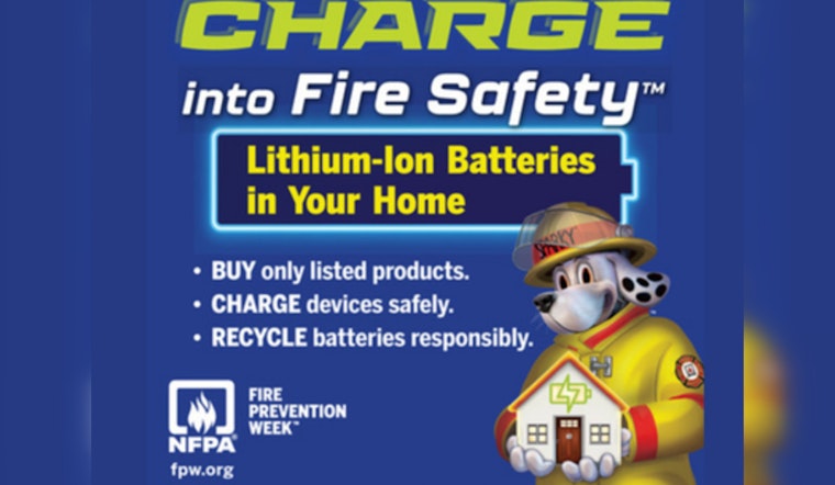 Maple Grove Fire-Rescue Teams Up with NFPA for Fire Prevention Week Focused on Lithium-Ion Battery Safety