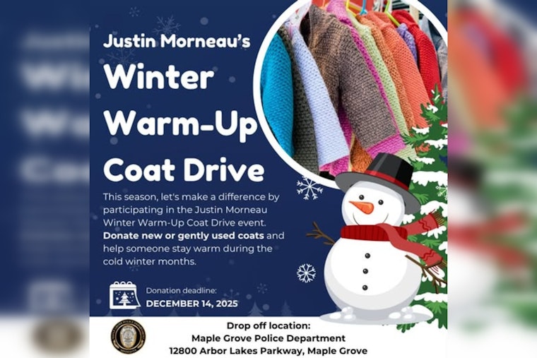 Maple Grove Police Department Launches Winter Coat Drive to Support Community Warmth