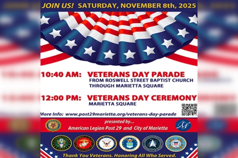 Marietta Gears Up for 21st Annual Veterans Day Parade Honoring Military Heroes
