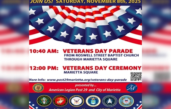 Marietta Gears Up for 21st Annual Veterans Day Parade Honoring Military Heroes