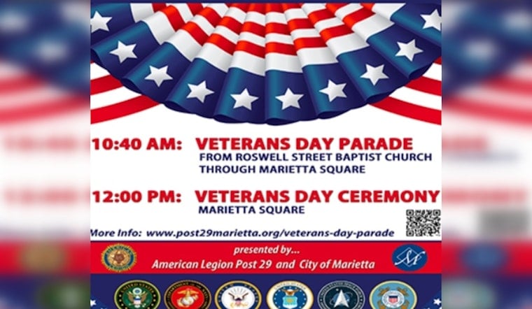 Marietta Gears Up for 21st Annual Veterans Day Parade Honoring Military Heroes
