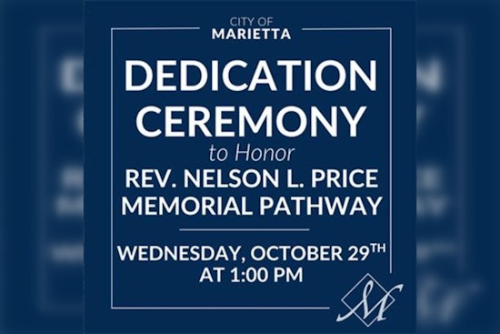 Marietta to Dedicate Memorial Pathway to Rev. Nelson L. Price on Roswell Street