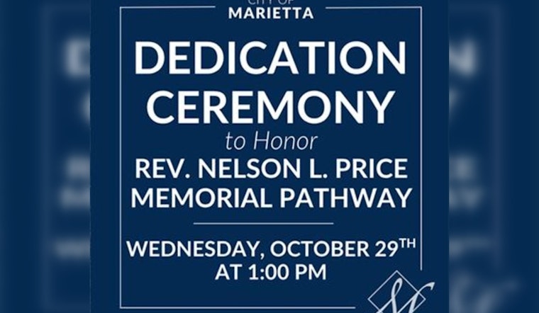 Marietta to Dedicate Memorial Pathway to Rev. Nelson L. Price on Roswell Street