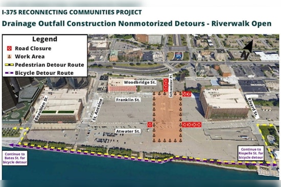 MDOT Embarks on Eco-Friendly Storm Sewer Project for Detroit's I-375 Corridor