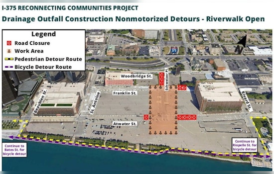MDOT Embarks on Eco-Friendly Storm Sewer Project for Detroit's I-375 Corridor