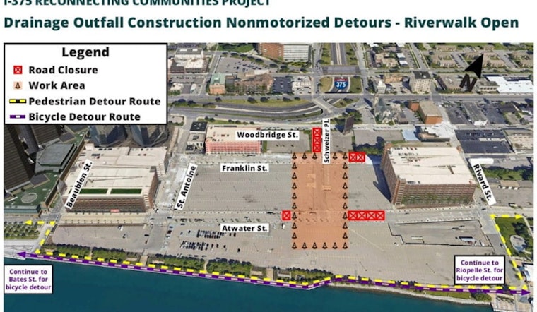 MDOT Embarks on Eco-Friendly Storm Sewer Project for Detroit's I-375 Corridor