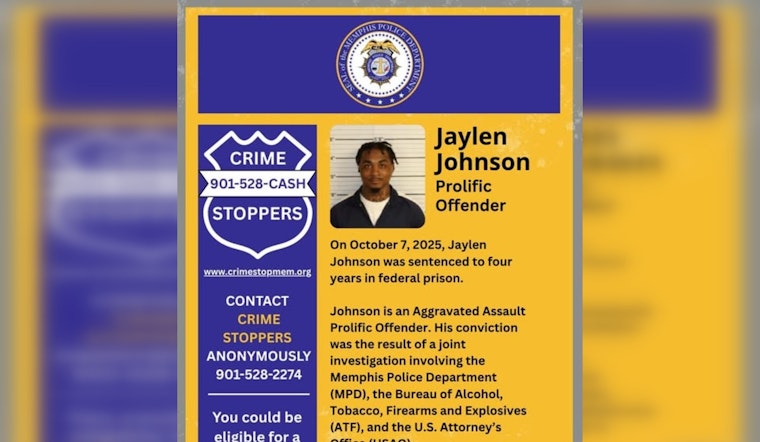 Memphis Gang Member Sentenced to Four Years in Federal Prison as Part of Aggravated Assault Initiative