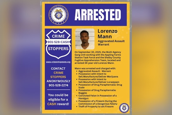 Memphis Law Enforcement Arrests Lorenzo Mann for Aggravated Assault, Boosts Public Safety Efforts