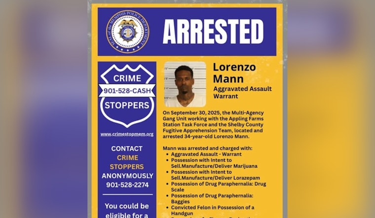 Memphis Law Enforcement Arrests Lorenzo Mann for Aggravated Assault, Boosts Public Safety Efforts