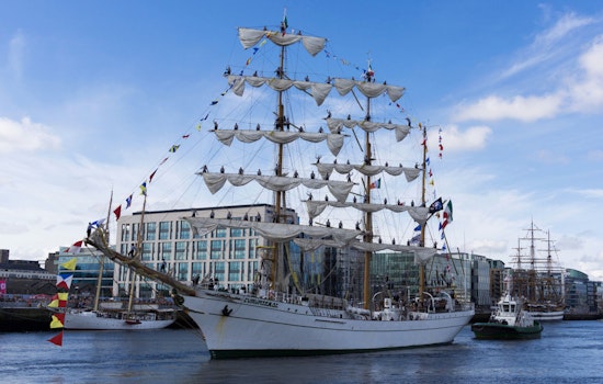 Mexican Navy's Tall Ship Cuauhtémoc Sets Sail from New York City After Repairs Following Brooklyn Bridge Collision