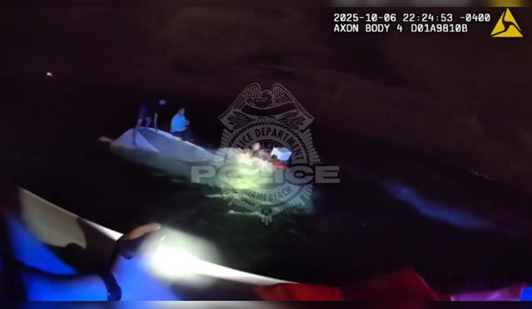 Miami Beach Police Officers Heroically Rescue Four Men from Capsized Boat in Rough Waters