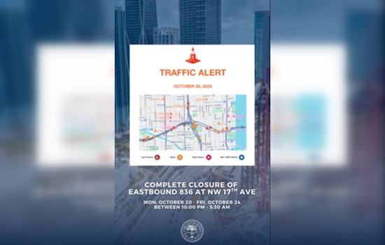 Miami Drivers Alert: Weeknight Closures on S.R. 836 for Bridge Construction, Detours Advised