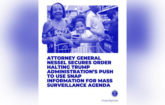 Michigan AG Dana Nessel Obtains Court Injunction Against Trump Administration's SNAP Data Mining Effort