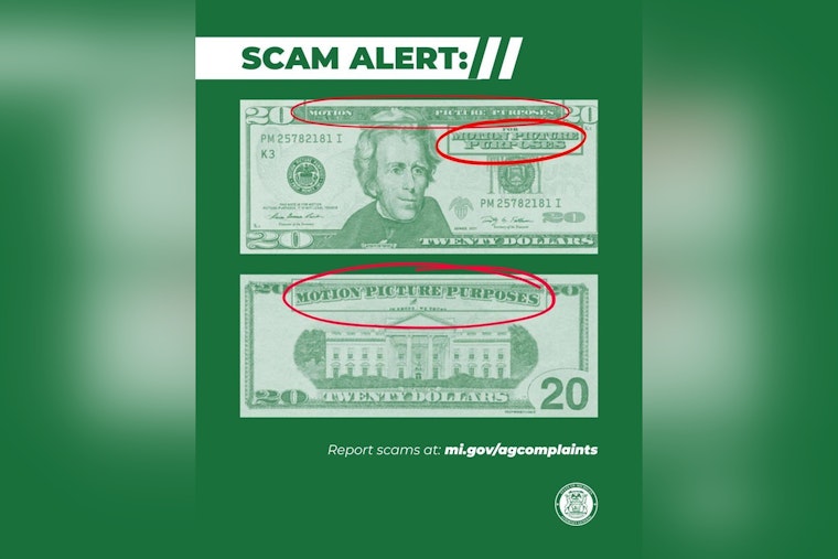 Michigan Attorney General Dana Nessel Alerts Public to Prop Money Scams on Online Sales Platforms