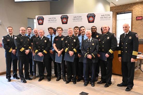 Milton Firefighters Honored: Samuel Hiatt and Capt. Ryan James Receive Top Awards at City Hall Ceremony