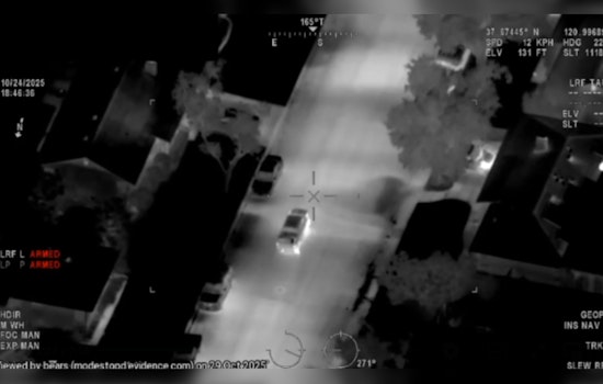 Modesto Police Arrest Two in Traffic Stop Turned Drug Bust with Aerial Aid from Sky 1