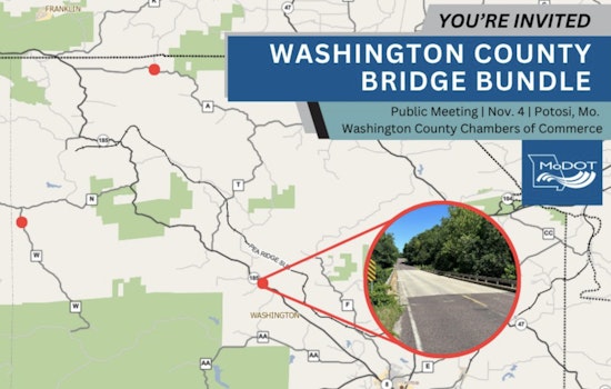 MoDOT Seeks Public Input on Bridge Projects in Washington County, Hosts Meeting and Opens Comment Period