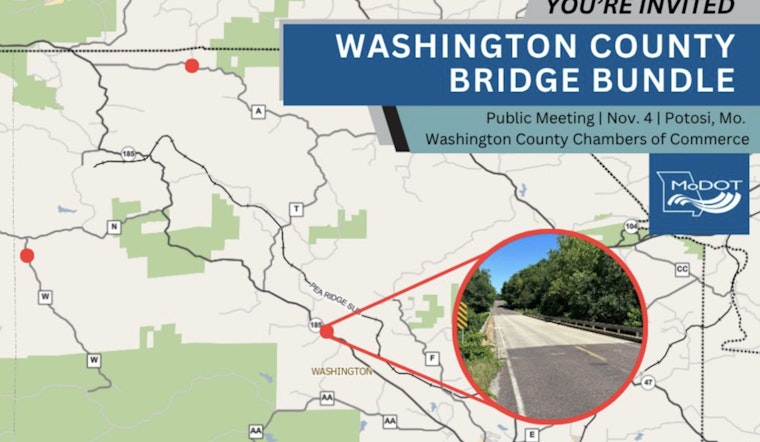 MoDOT Seeks Public Input on Bridge Projects in Washington County, Hosts Meeting and Opens Comment Period