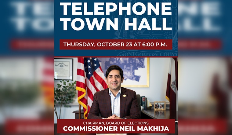 Montgomery County Announces Telephone Town Hall for Voter Engagement Ahead of Municipal Election