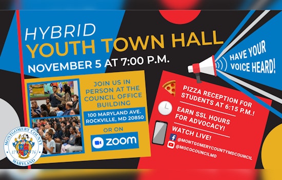 Montgomery County Council Invites Local Youth to Shape Policy at Rockville Town Hall Meeting