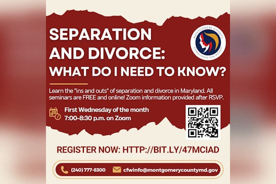 Montgomery County Launches Free Virtual Seminars to Navigate Divorce Proceedings