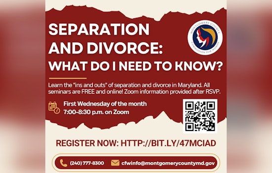 Montgomery County Launches Free Virtual Seminars to Navigate Divorce Proceedings