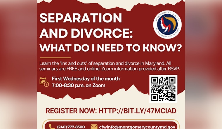 Montgomery County Launches Free Virtual Seminars to Navigate Divorce Proceedings