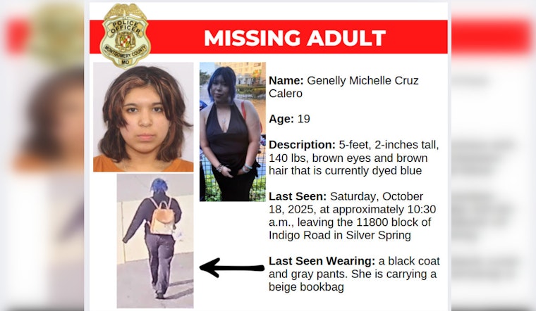 Montgomery County Police Intensify Search for Missing 19-Year-Old Genelly Michelle Cruz Calero