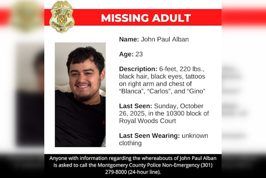 Montgomery County Police Seek Public's Help in Search for Missing 23-Year-Old Man