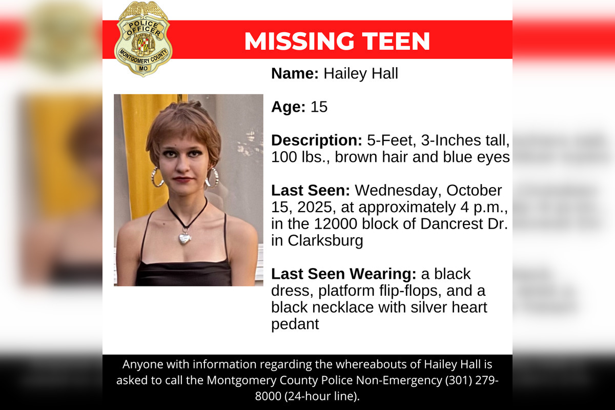 Montgomery County Police Seek Public's Help in Search for Missing Teen