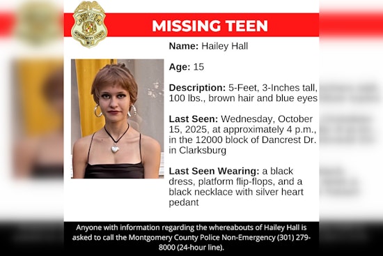 Montgomery County Police Seek Public's Help in Search for Missing Teen Hailey Hall