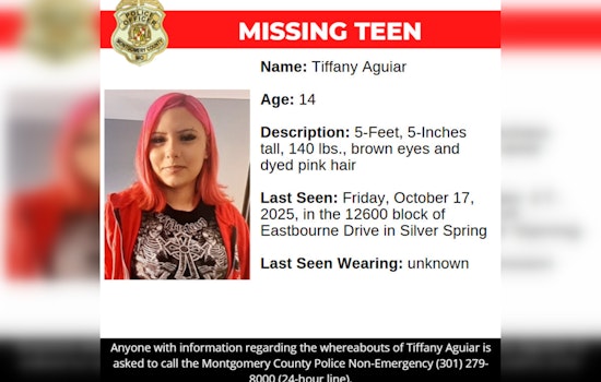 Montgomery County Police Seek Public’s Help in Search for Missing Teen Tiffany Aguiar