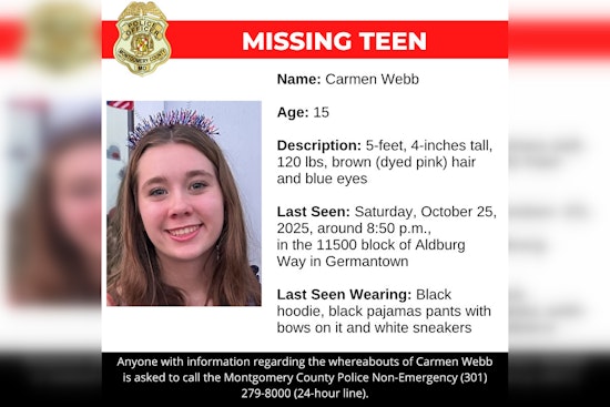 Montgomery County Police Seek Public's Help to Locate Missing 15-Year-Old Carmen Webb