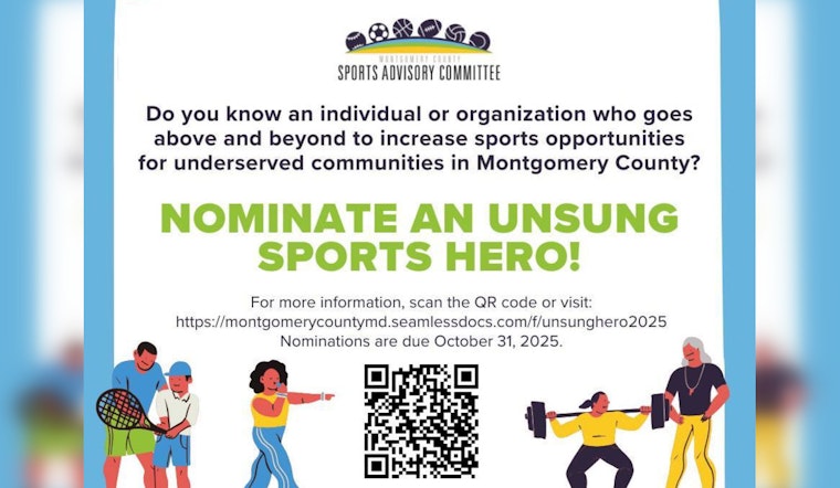 Montgomery County Seeks Nominations for Unsung Sports Hero Award, Celebrating Local Athletic Champions