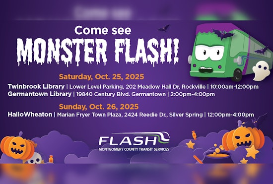 Montgomery County Transforms Bus into "Monster Flash" to Showcase New Rapid Transit Network