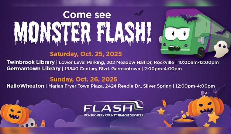 Montgomery County Transforms Bus into "Monster Flash" to Showcase New Rapid Transit Network