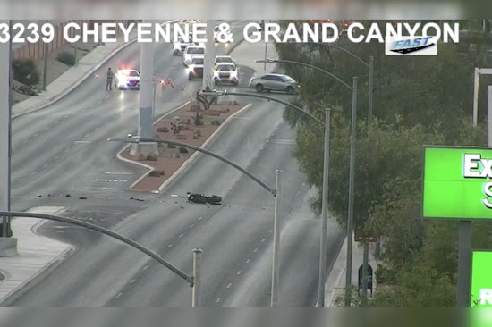 Motorcyclist Critically Injured in Collision With Tesla on Cheyenne Avenue, Las Vegas