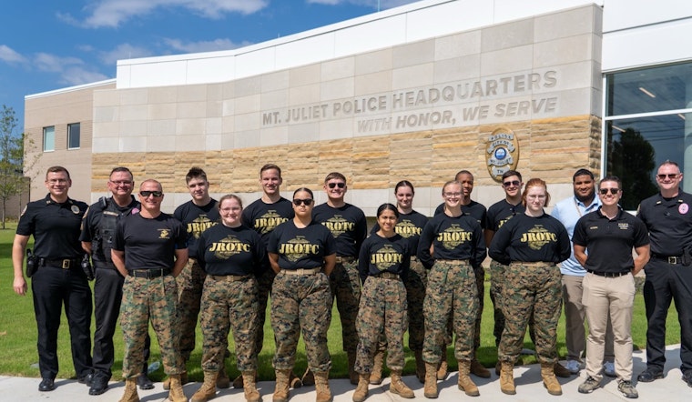 Mt. Juliet Police Engage with MJHS JROTC Seniors to Foster Community Relations and Mentorship
