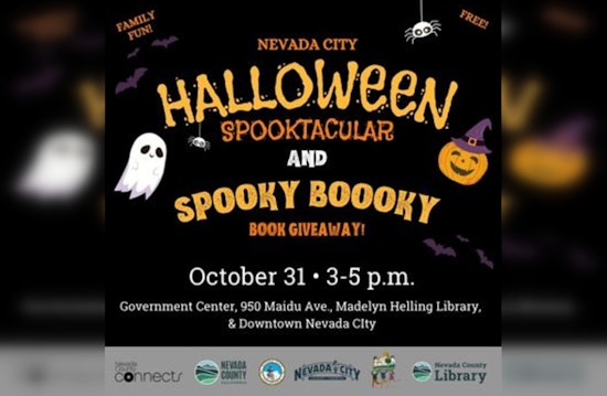 Nevada City to Host Halloween Spooktacular with Treats, Books, and Family Fun on October 31