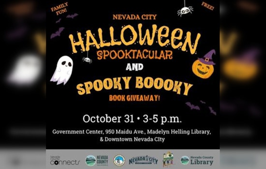 Nevada City to Host Halloween Spooktacular with Treats, Books, and Family Fun on October 31