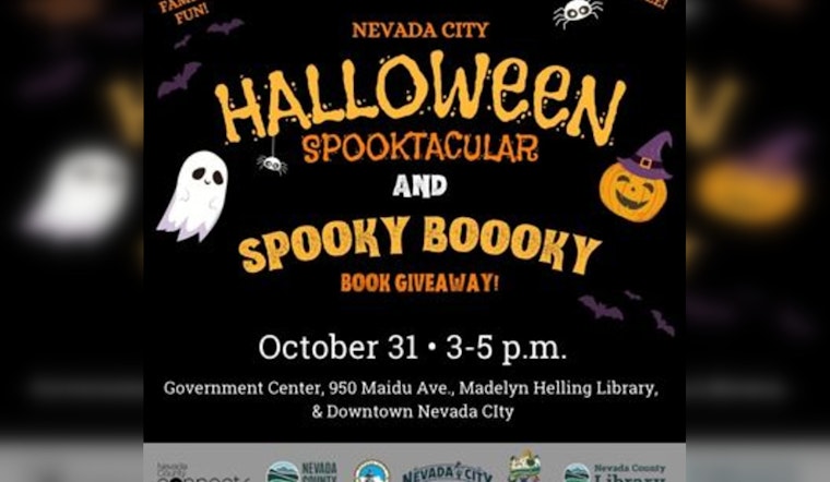 Nevada City to Host Halloween Spooktacular with Treats, Books, and Family Fun on October 31