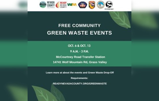 Nevada County Offers Free Green Waste Disposal to Enhance Wildfire Preparedness