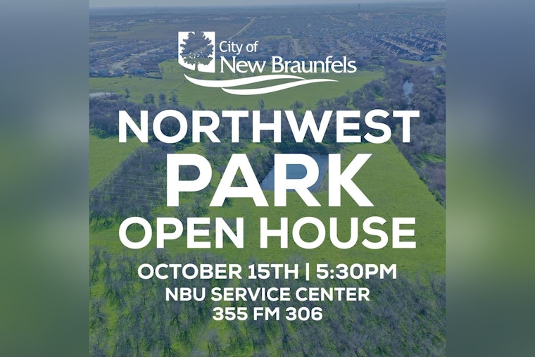 New Braunfels Seeks Community Input for Design of City's Largest Park at Upcoming Open House Event