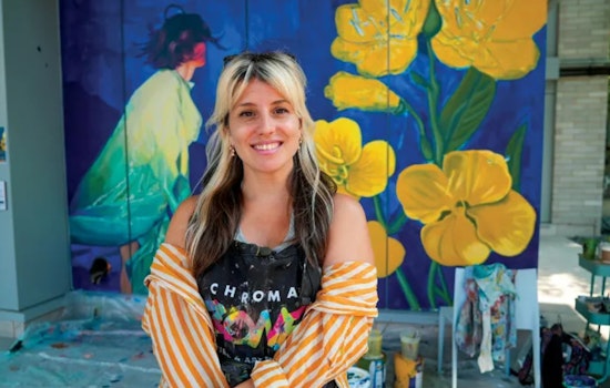 New Mural by Artist Mariela Ajras Adds Vibrancy to Bloomington’s South Loop