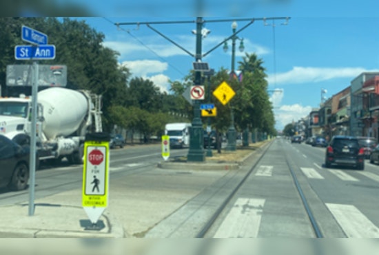 New Orleans Enhances Pedestrian and Cyclist Safety in French Quarter with N. Rampart and N. Peters Upgrades