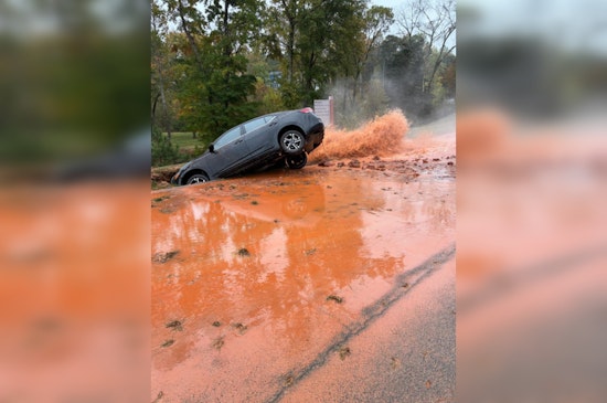 No Injuries but Major Disruptions as Car Crash Causes Flood on Huntersville's Reese Boulevard